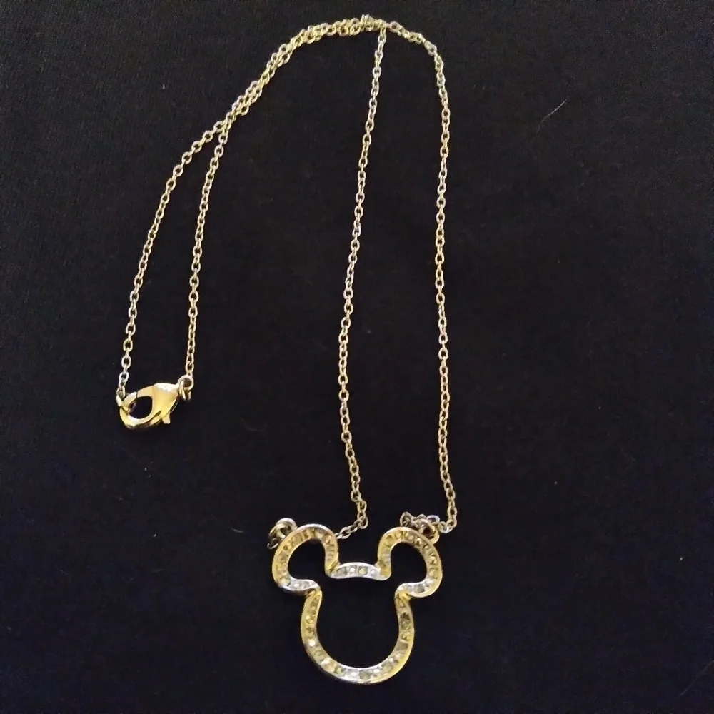 Kids silver tone Disney necklace lot
